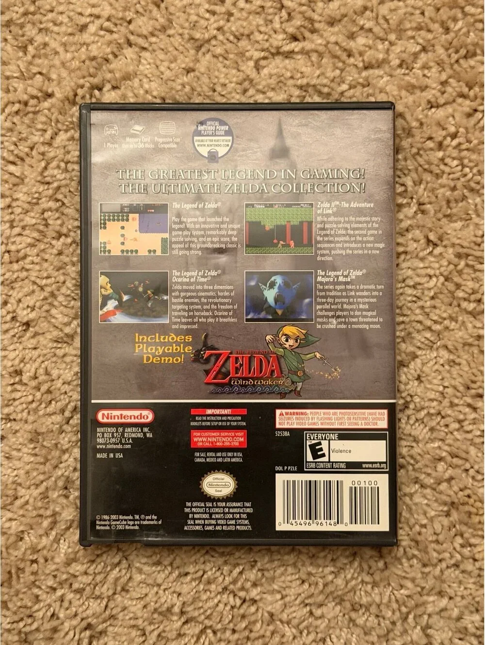 Zelda Collectors Edition for Nintendo GameCube